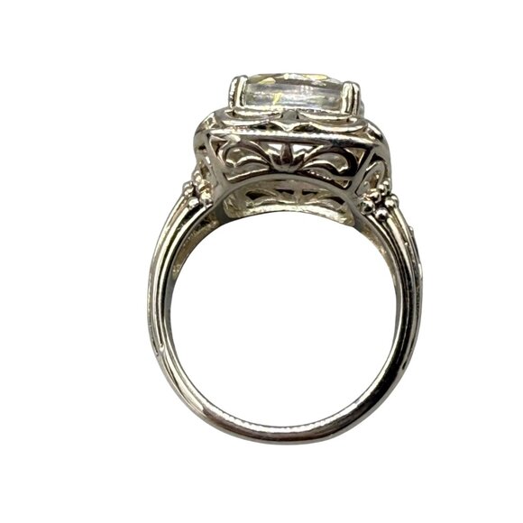 Orvieto Odyssey Sterling Silver 10.00 Ct TGW Cassiopeia Quartz Ring Size 10 - Picture 11 of 12